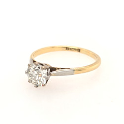 Pre Owned 18ct Diamond Solitaire Ring ZX191